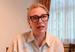 毎日新聞のインタビューに答える英スコットランド自治政府のジリアン・マーティン気候変動対策・エネルギー政策担当相＝東京都内の英国大使館で2025年9月16日、川口雅浩撮影