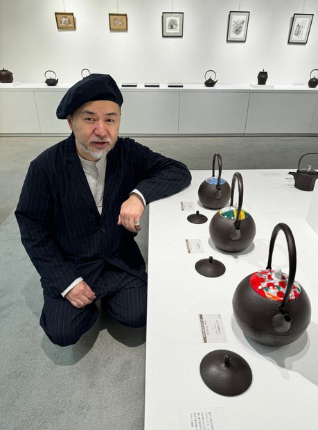 盛久イズム」感じて 南部鉄器工房の老舗が盛岡で20年ぶり展覧会 | 毎日新聞