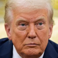 トランプ米大統領＝ホワイトハウスで2025年10月9日、AP
