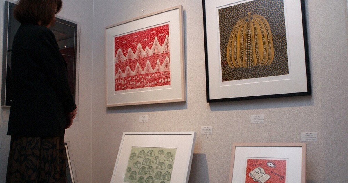 秋の大絵画展」始まる 同時に草間弥生展も 柳井・ニシオカ画廊 ／山口