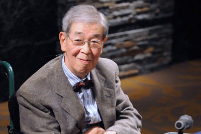 第7回小林秀雄賞に選ばれた多田富雄さん＝東京都港区で2008年8月28日、丸山博撮影