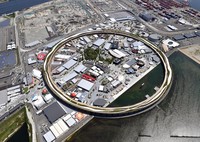The venue of the 2025 World Expo is pictured in Osaka's Konohana Ward on July 24, 2025. (Mainichi/Tadashi Kako)