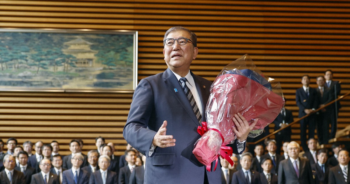 退任の石破首相「謙虚に、真摯に、誠実に」　高市新内閣に要望