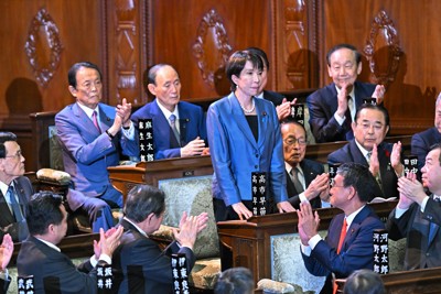 自民・高市早苗氏を首相に選出 女性の就任は憲政史上初めて