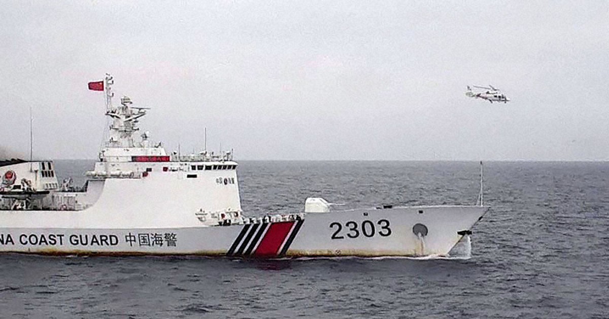 中国海警局船の尖閣周辺航行、連続335日で途切れる 荒天影響か