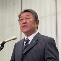茂木敏充外務相＝東京都内で2025年10月4日、森口沙織撮影