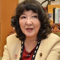 片山さつき財務相＝東京都千代田区で2025年2月12日午後3時46分、杉山雄飛撮影