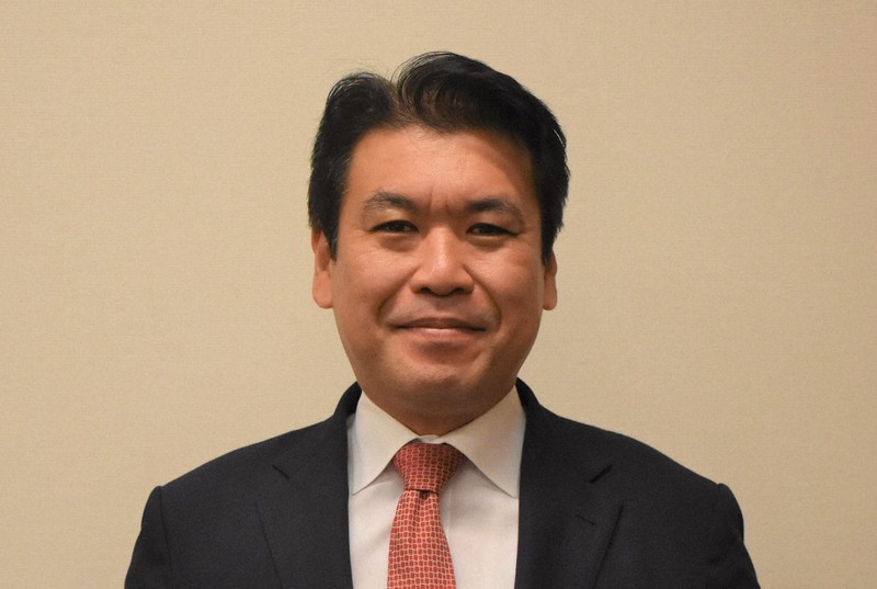 松本洋平文部科学相＝2024年9月30日撮影