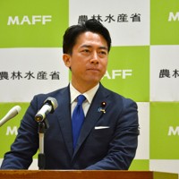 小泉進次郎防衛相＝東京都千代田区の農林水産省で2025年10月21日午前10時1分、中津川甫撮影