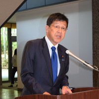 松本尚デジタル相＝外務省で2025年8月28日午前11時50分、田所柳子撮影