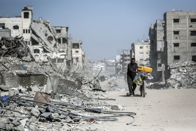イスラエルとハマスが停戦合意したものの、ガザ地区の先行きは前途多難（10月16日、Bloomberg）