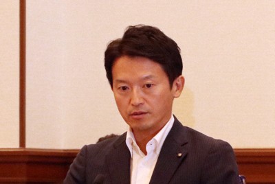 パワーハラスメントなどの疑惑を文書で告発された兵庫県の斎藤元彦知事＝神戸市中央区で2025年9月29日午後2時20分、稲生陽撮影