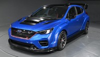 SUBARU（スバル）がジャパンモビリティショーで世界初公開する新型スポーツカー＝群馬県太田市のスバル群馬製作所で2025年10月14日、川口雅浩撮影