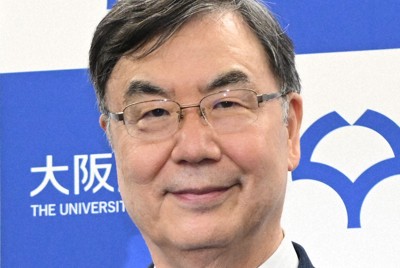ノーベル生理学・医学賞の受賞が決まった坂口志文氏＝大阪府吹田市で2025年10月6日午後9時3分、大西岳彦撮影