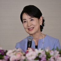 映画「てっぺんの向こうにあなたがいる」に主演する吉永小百合さん＝大阪市中央区で2025年10月17日、北村隆夫撮影
