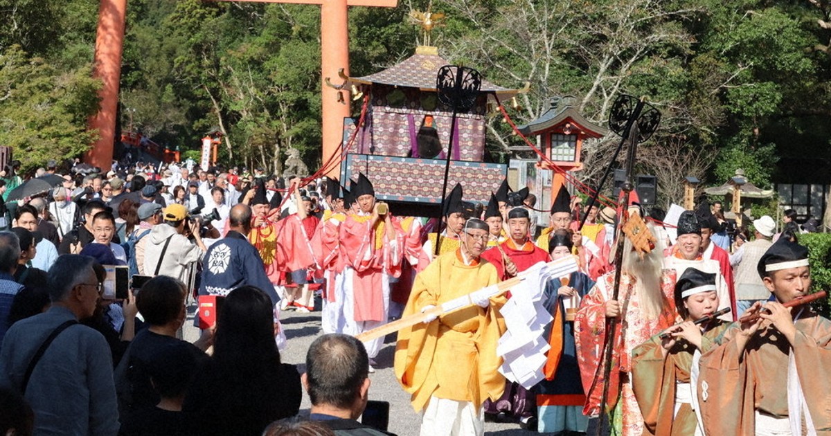 1300年経て初の里帰り 奈良から 宇佐神宮の八幡神 ／大分 | 毎日新聞