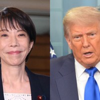 高市早苗首相（左）とトランプ米大統領