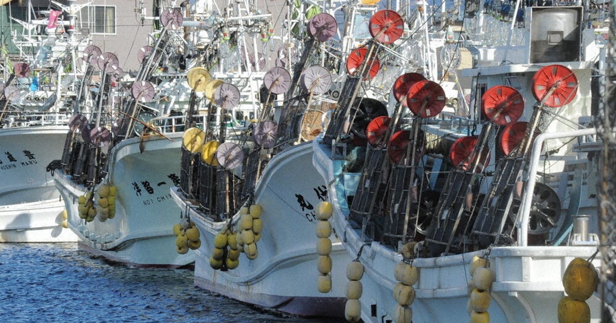 小型イカ釣り漁船 休漁 函館市長「死活問題」 水産庁に再開を要望