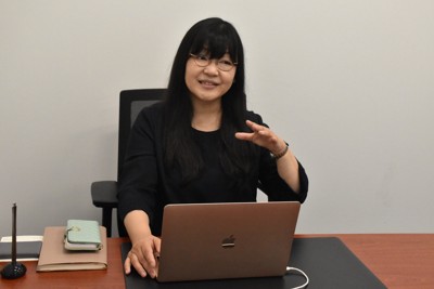 Cosoren　Support（こそれんサポート）の奥田美保社長＝東京都千代田区で2025年9月16日午後3時13分、太田敦子撮影