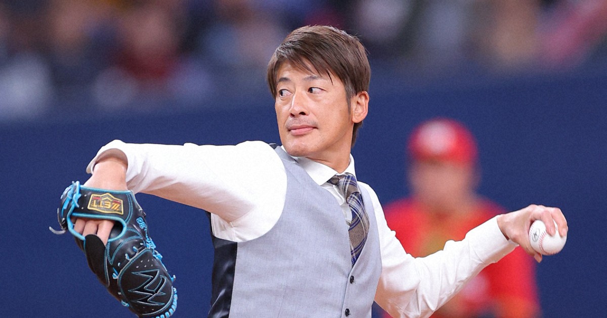 元阪神・能見さん始球式 社会人野球「土台鍛えられた」 日本選手権