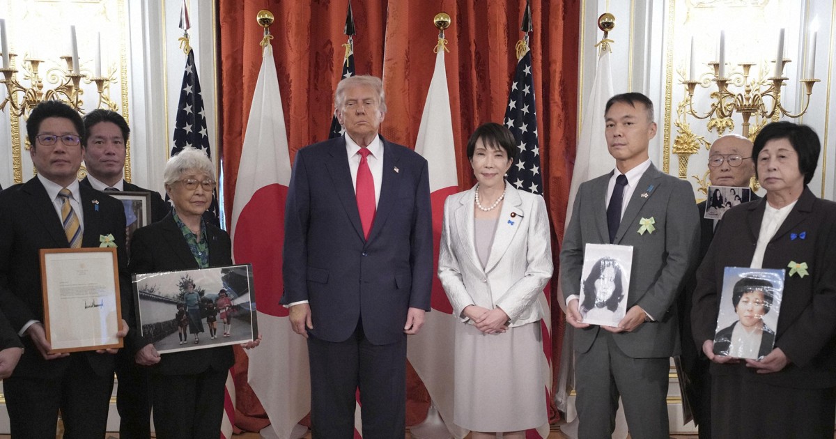 Trump meets relatives of Japanese nationals abducted by North Korea
