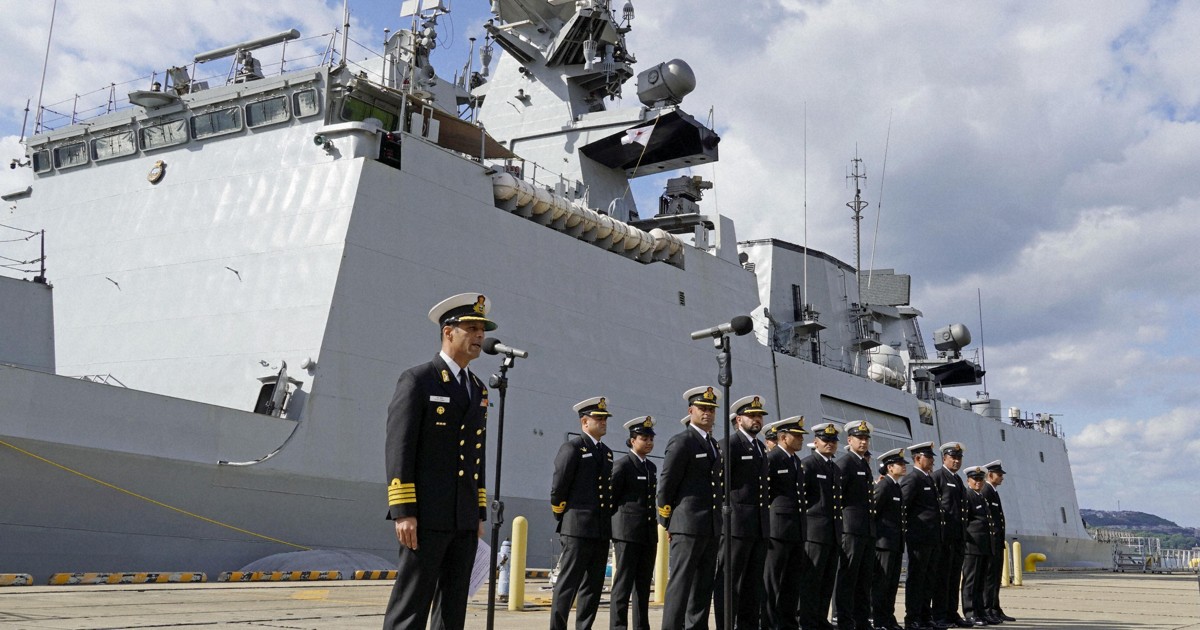 Indian frigate makes port call at Sasebo base in southwestern Japan