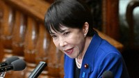 衆院本会議で所信表明演説を行う高市早苗首相＝国会内で2025年10月24日、平田明浩撮影
