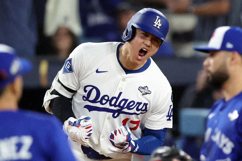 米大リーグ：米大リーグ ワールドシリーズ 死闘、ドジャース・大谷大