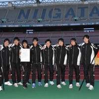 【新潟】新潟明訓　3年連続12回目＝新潟市中央区で2025年10月30日午後4時49分、戸田紗友莉撮影