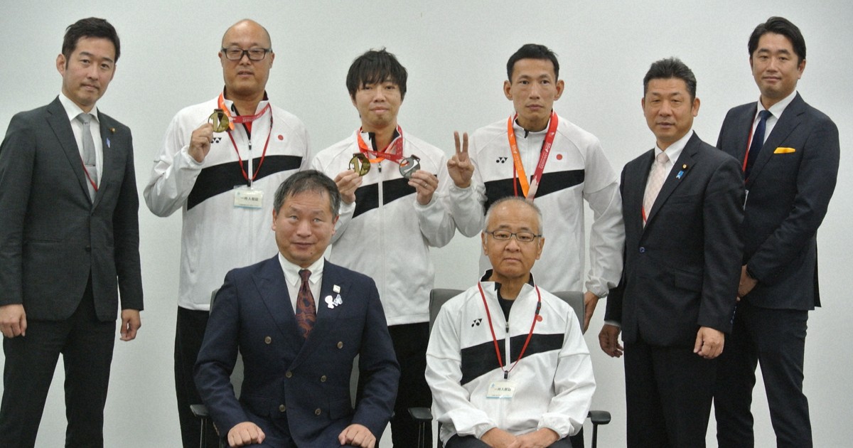 「移植者のオリンピック」メダリスト　スポ庁長官に報告