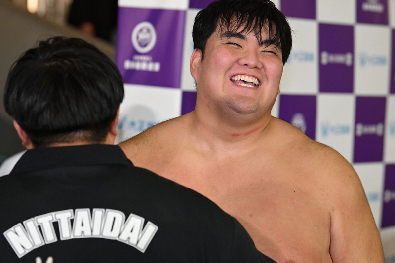 全国学生相撲選手権大会 日体大の杉本弘樹が学生横綱に [写真特集1/7