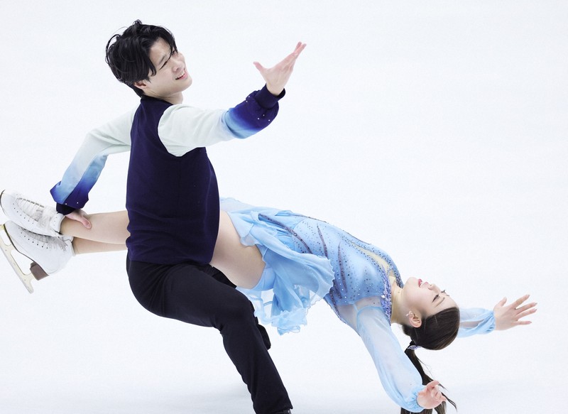 フリーダンスで競う フィギュアスケート・全日本アイスダンス予選会