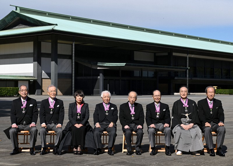 王貞治氏ら8人 文化勲章授与式に出席 東京 [写真特集1/14] | 毎日新聞