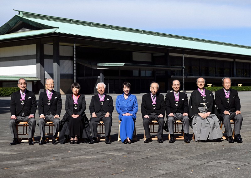 王貞治氏ら8人 文化勲章授与式に出席 東京 [写真特集1/14] | 毎日新聞