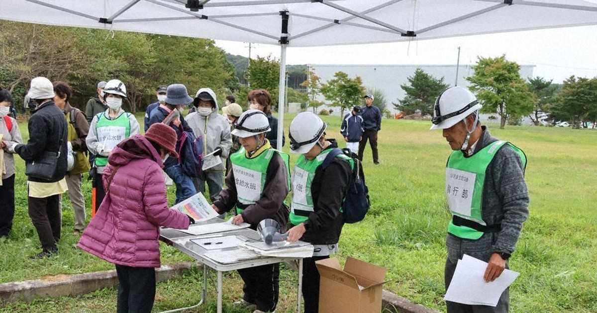 希望新聞：東日本大震災 津波避難者受け入れ訓練を実施 岩手・久慈