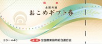This image provided by Tokyo's Taito Ward government shows a sample of JA Zen-Noh's rice gift voucher, which the ward has begun to distribute.