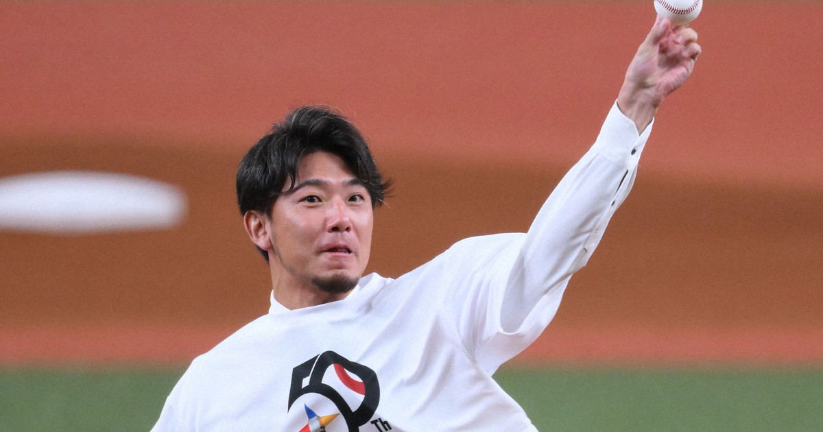 レジェンド始球式に阪神・伊藤が登場 「緊張しました」 日本選手権