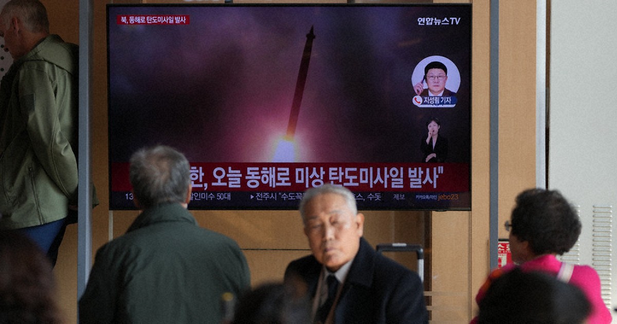 N. Korea fires ballistic missile toward Sea of Japan