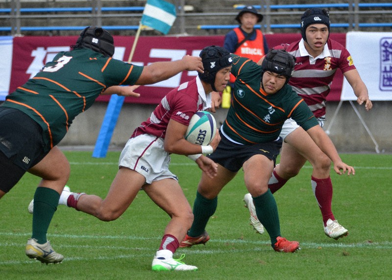 全国高校ラグビー：県大会 花園かけ きょう決勝 聖光学院 個人技を