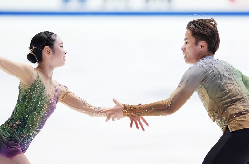 フィギュアスケートグランプリシリーズNHK杯 ペアフリー 「ゆなすみ