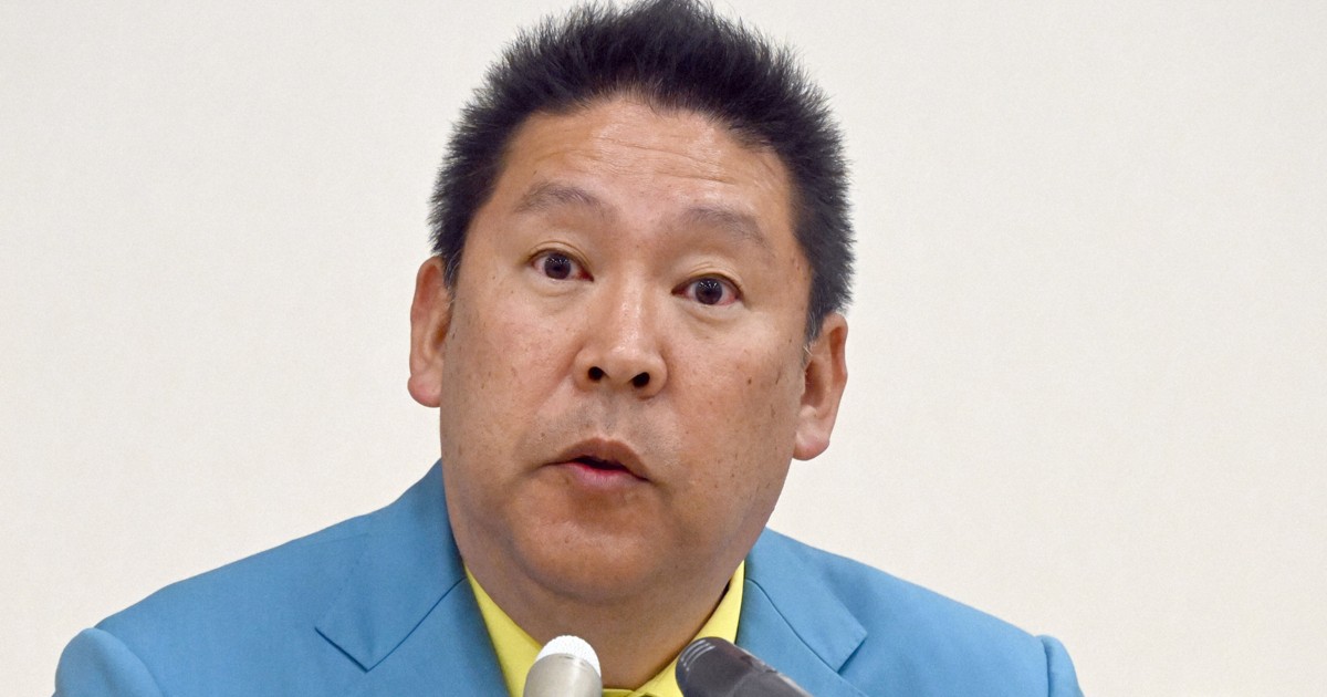 逮捕のNHK党・立花孝志党首、容疑を認める方針　弁護人が明かす