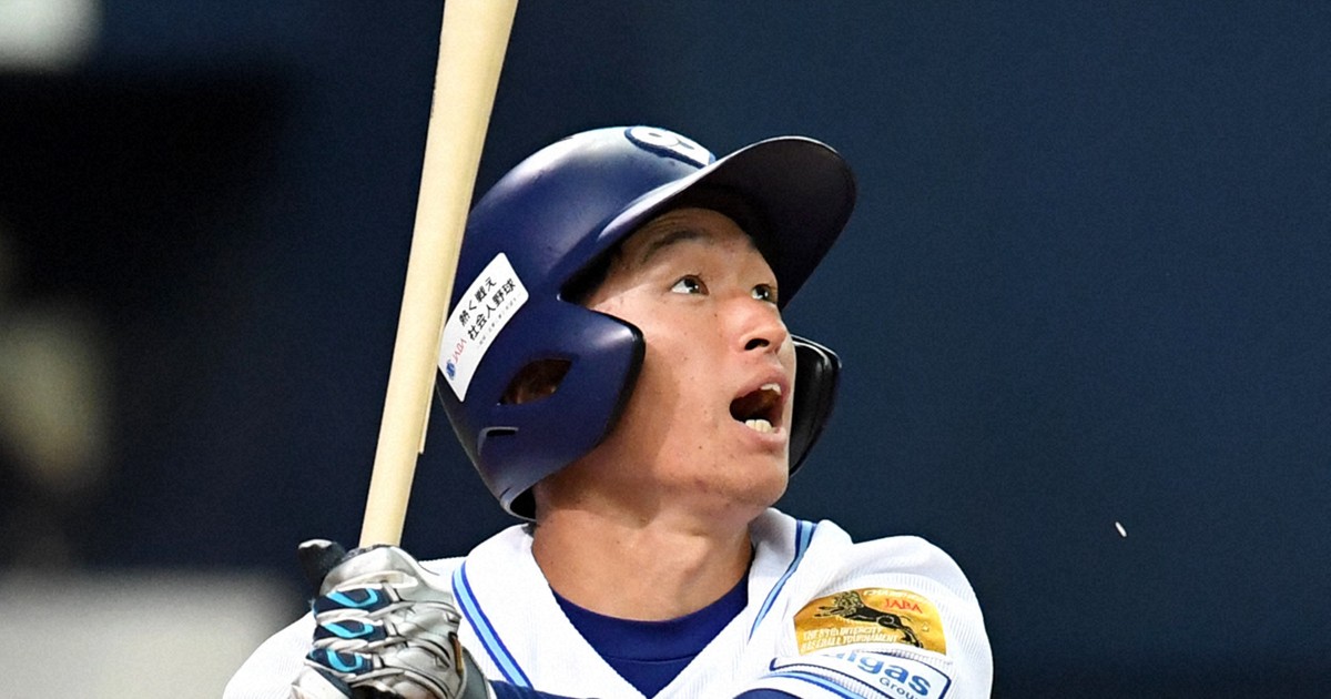 阪神・近本が決勝のレジェンド始球式に登場　社会人野球日本選手権