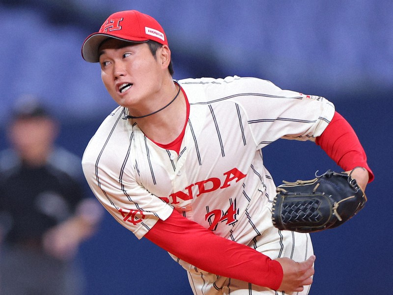 ロッテ7位のHonda鈴鹿・田中が自己最速161キロ 日本選手権 | 毎日新聞