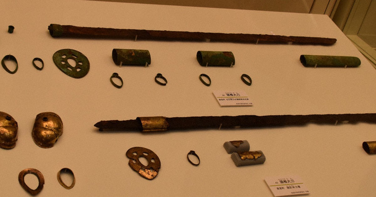 金銀輝く古代大刀 当時最先端の工芸品 さきたま史跡の博物館で企画展