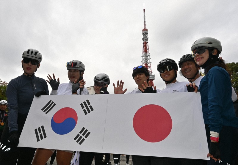 朝鮮通信使を「再現」 日韓の30人、ソウル－東京を自転車で走破 | 毎日新聞