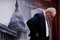 米民主党上院トップのチャック・シューマー院内総務＝首都ワシントンで9月30日、ロイター