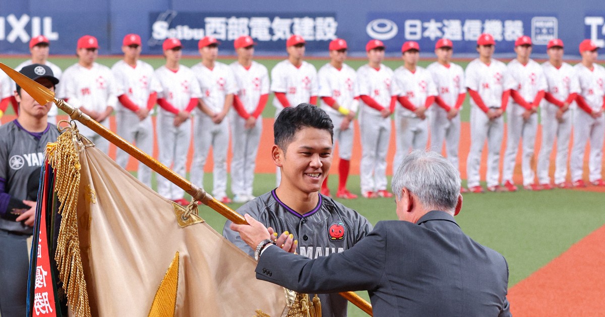 ヤマハに優勝旗 最高殊勲選手は佐藤廉投手 社会人野球日本選手権