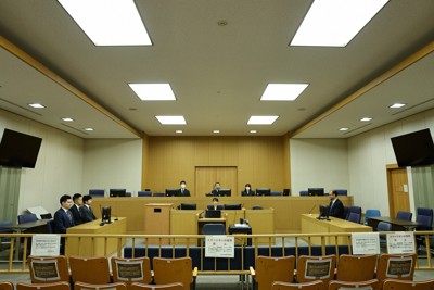 安倍晋三元首相銃撃事件で、山上徹也被告の裁判員裁判が開かれた奈良地裁＝奈良市で2025年11月13日（代表撮影）