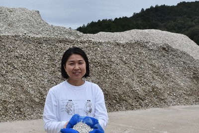 積まれたカキ殻は宝の山　国際会議でも質問攻めの「ケアシェル」とは