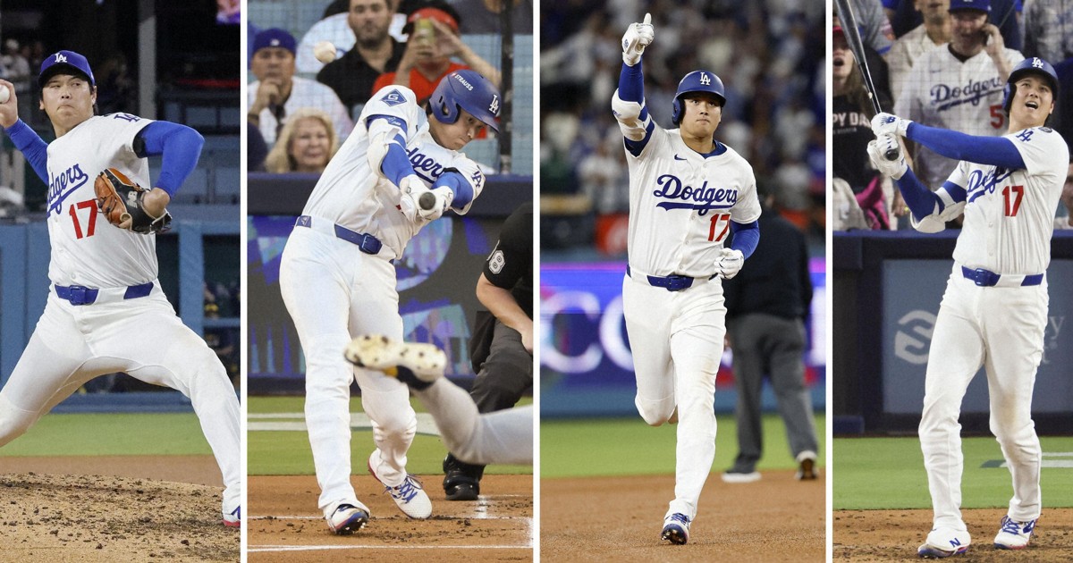 大谷翔平選手、「伝説的瞬間」に選出　3本塁打10奪三振で